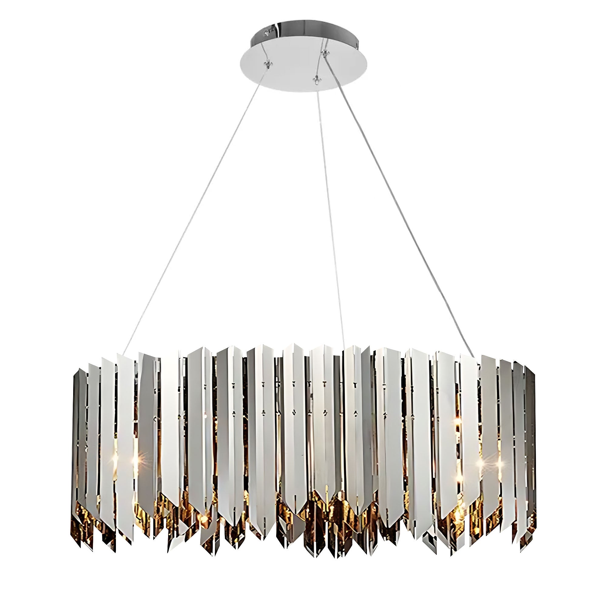 Lampa Wisząca Metalowa APP1763-8CP Chrome  1