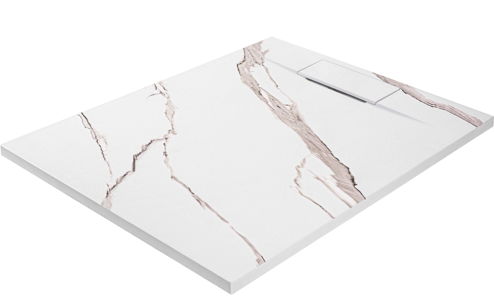 Brodzik prysznicowy Bazalt CARRARA WHITE 80x100