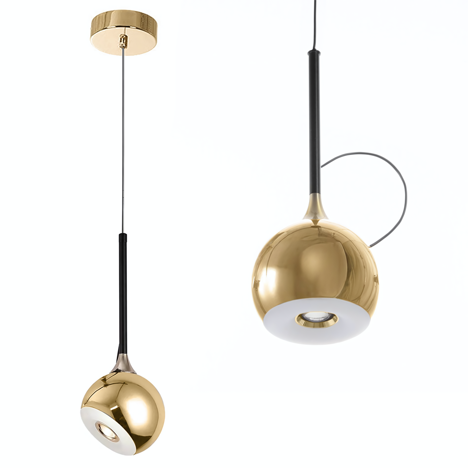 Lampa Sufitowa Wisząca Led G086-1cp Złota  1