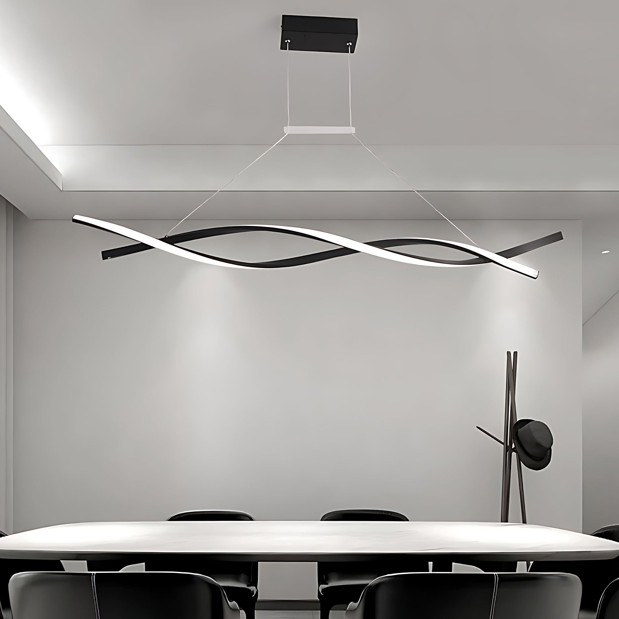 Lampa Sufitowa Wisząca Led Lhj020-cp Czarna  13