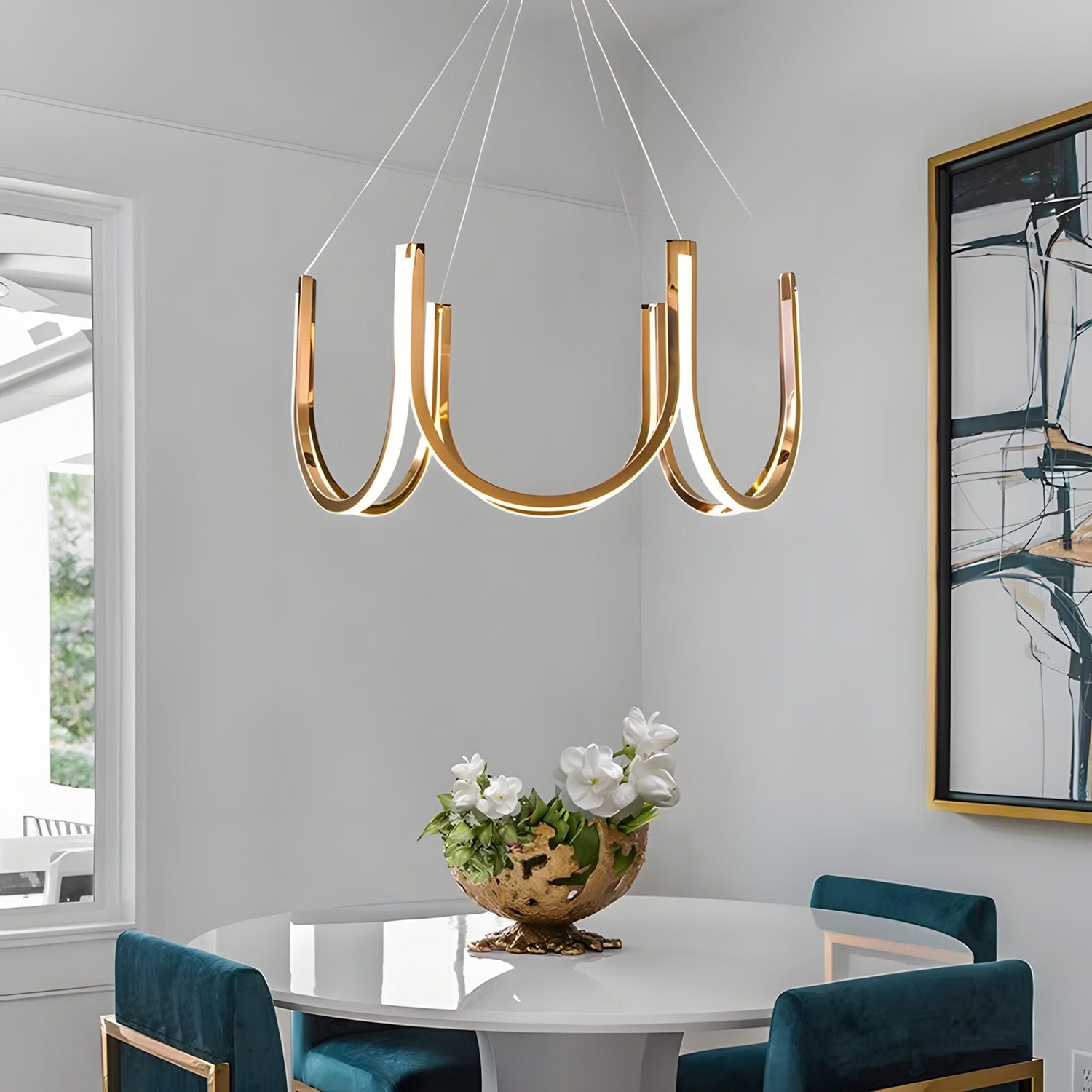 Lampa Wisząca Led App1749-cp Złota  7