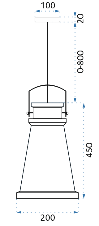 Lampa sufitowa ASTI A Czarna