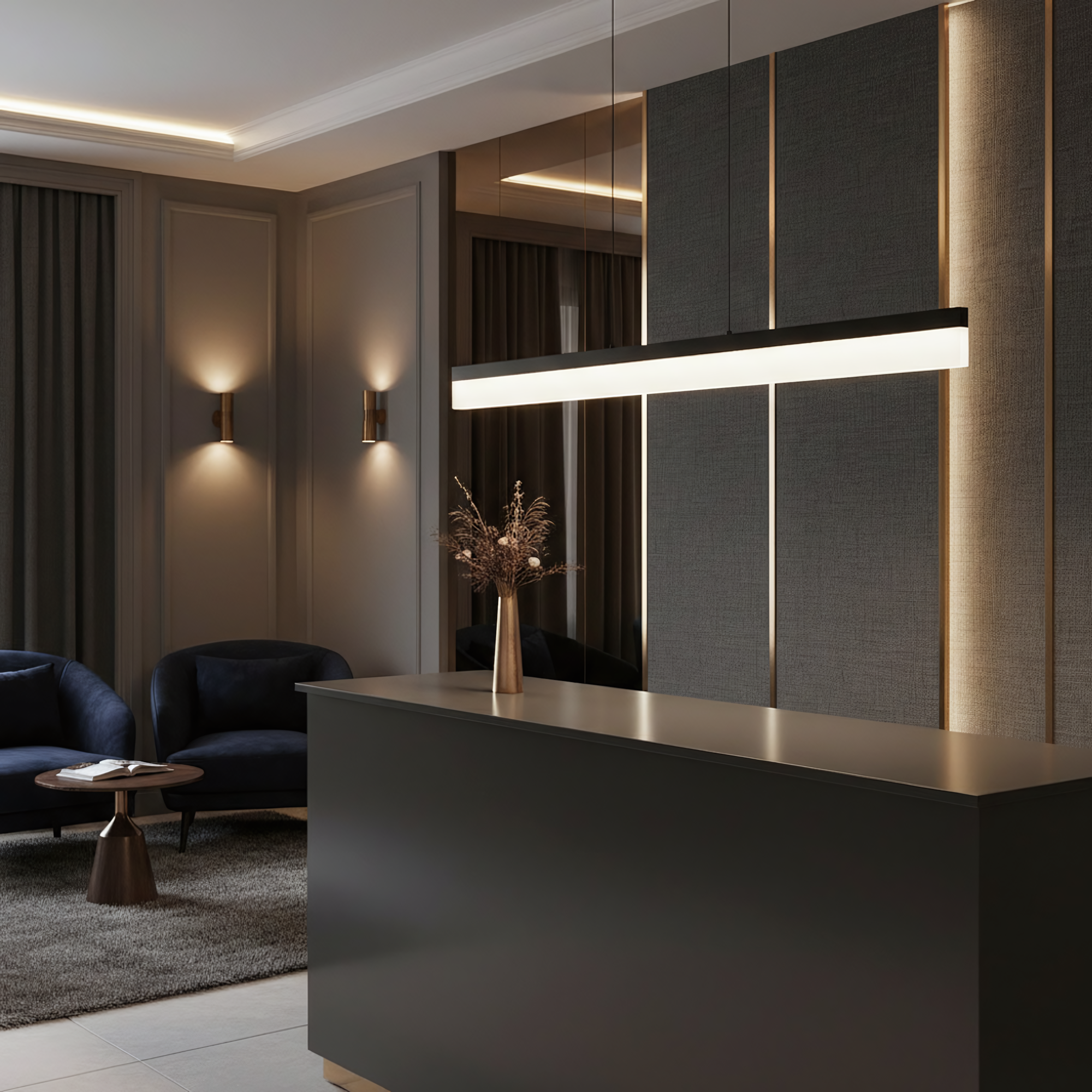 Lampa Wisząca Led App1692-cp 120 Cm Czarna  3