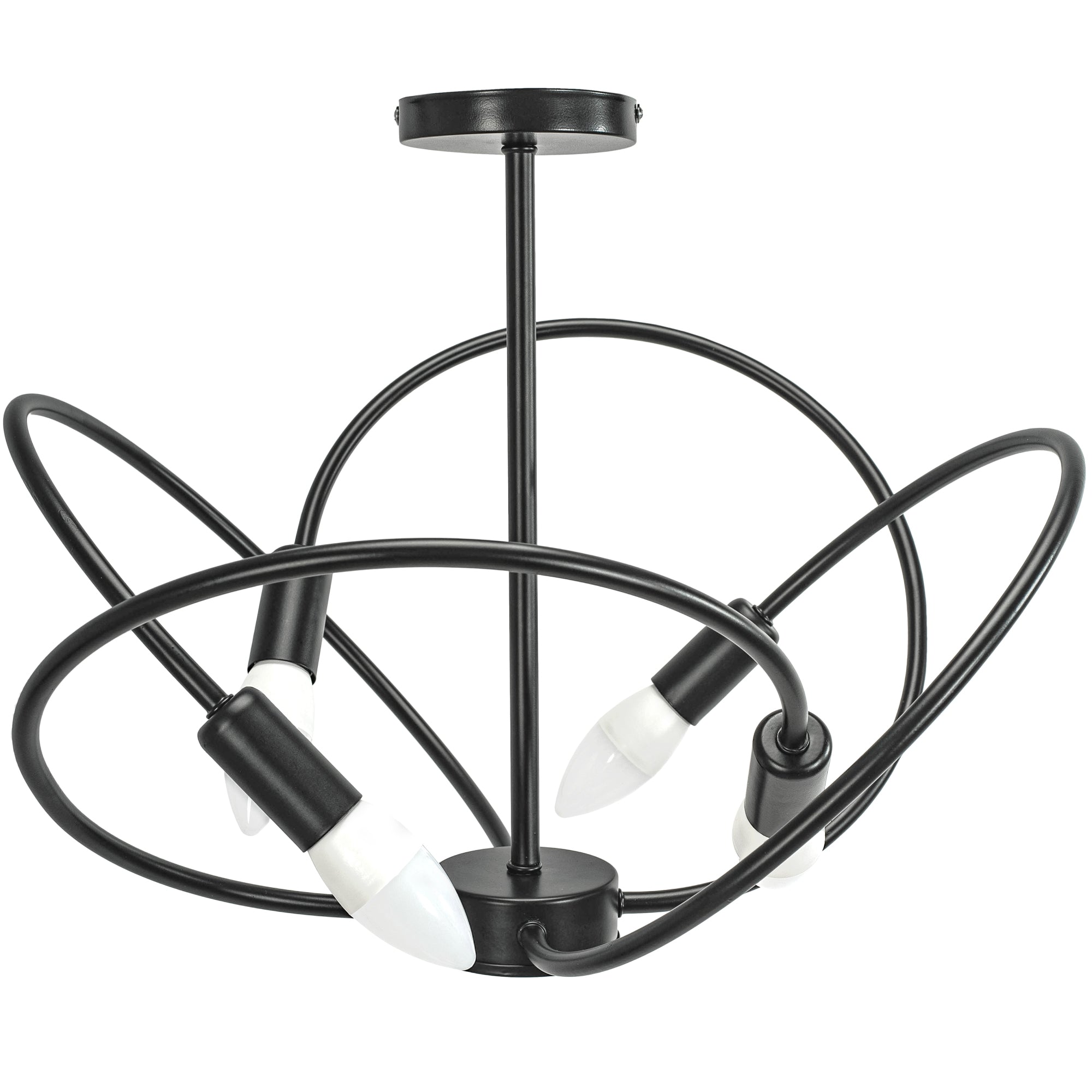 Lampa 4 APP1093-4C Czarna  2