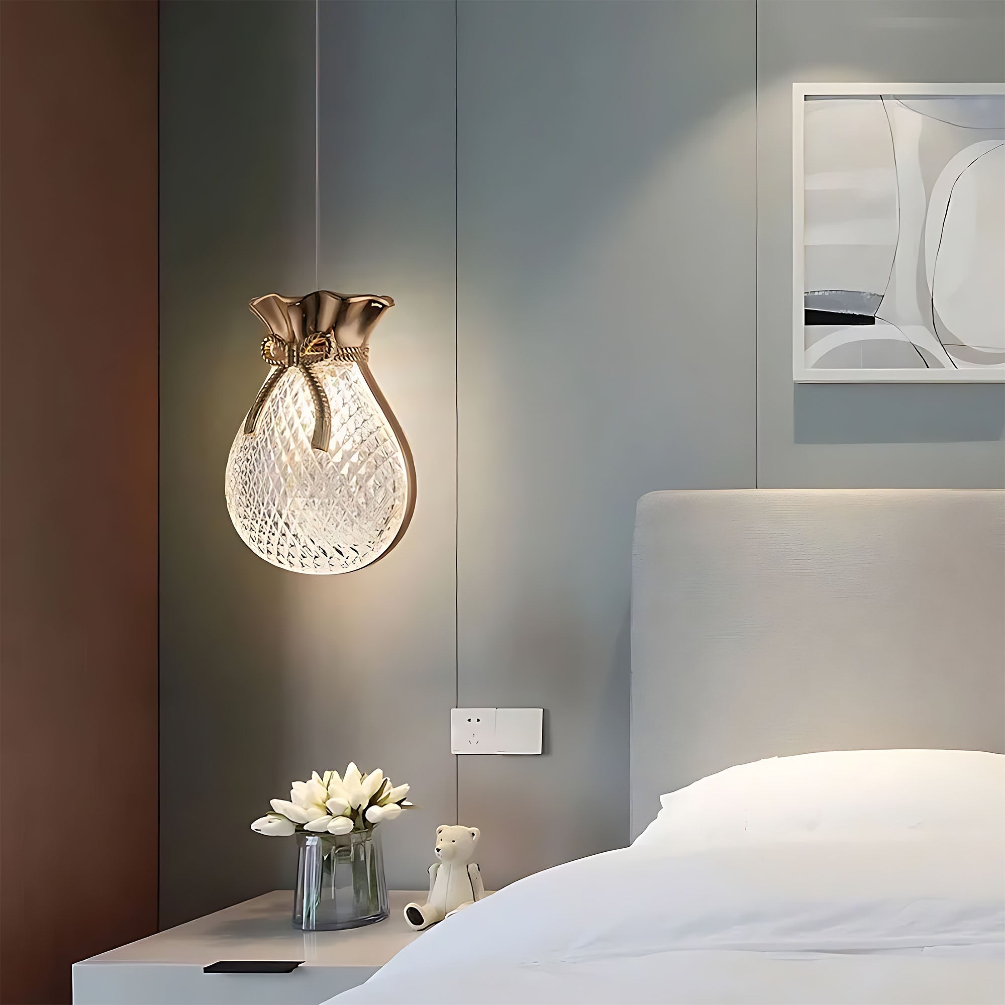 Lampa Sufitowa Wisząca Lhj107-1cp Jasne Różowe Złoto  7