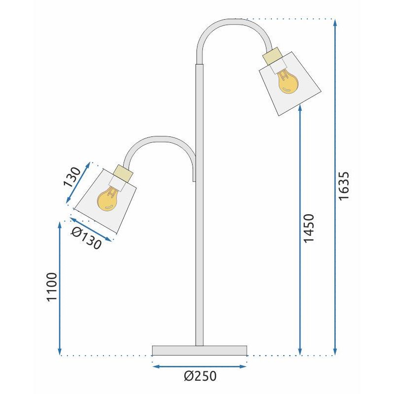 Lampa Stojąca Podłogowa APP924-2F