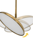 Lampa Wisząca Led App1281-cp Gold  9