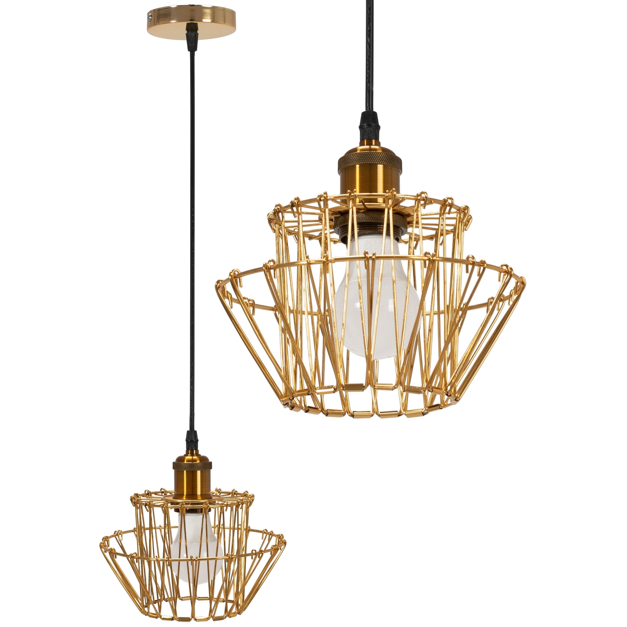 Lampa Sufitowa Wisząca APP942-1CP Set 36cm Złota  1