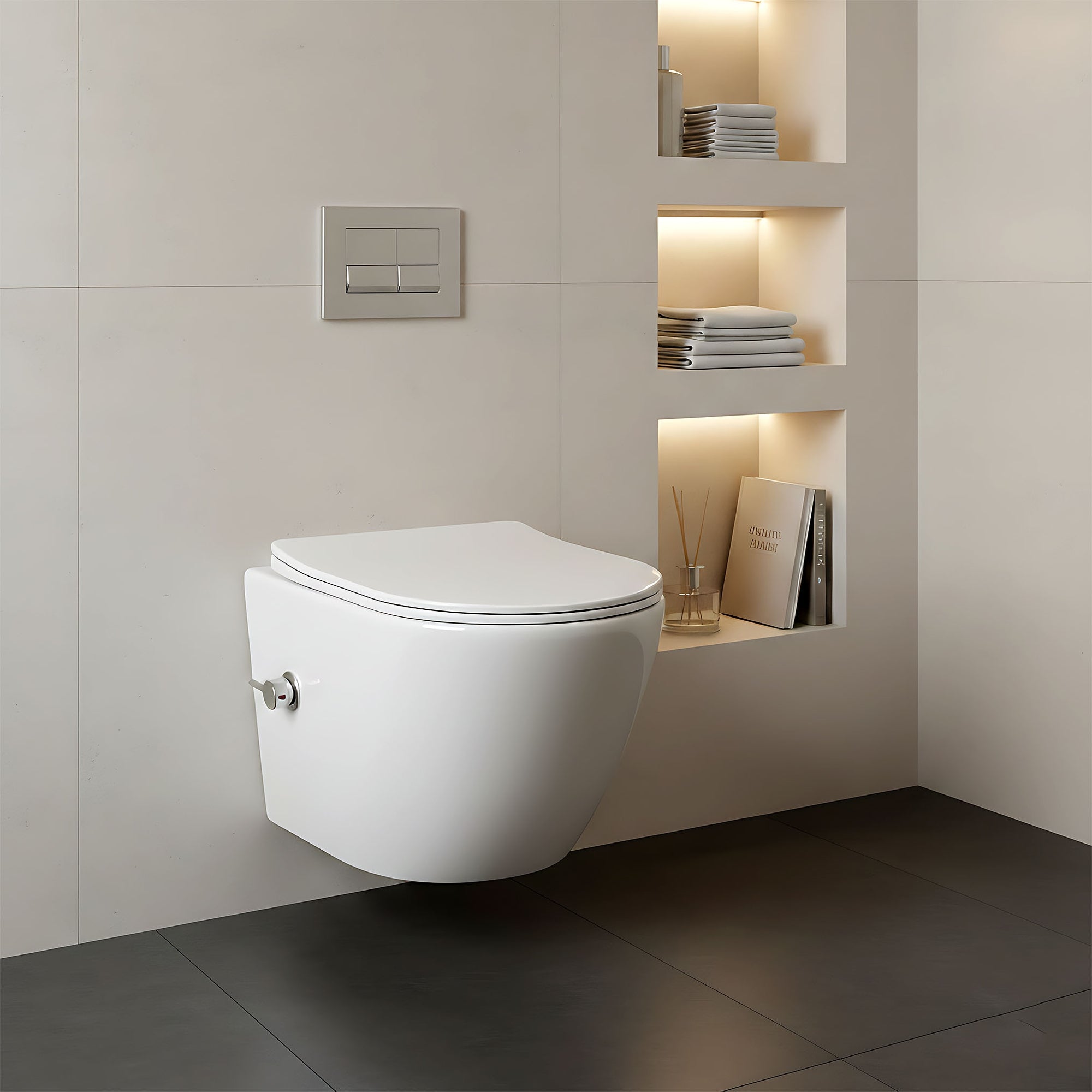 Misa WC podwieszana REA Carlo Lux Rimless z funkcją bidetu  3