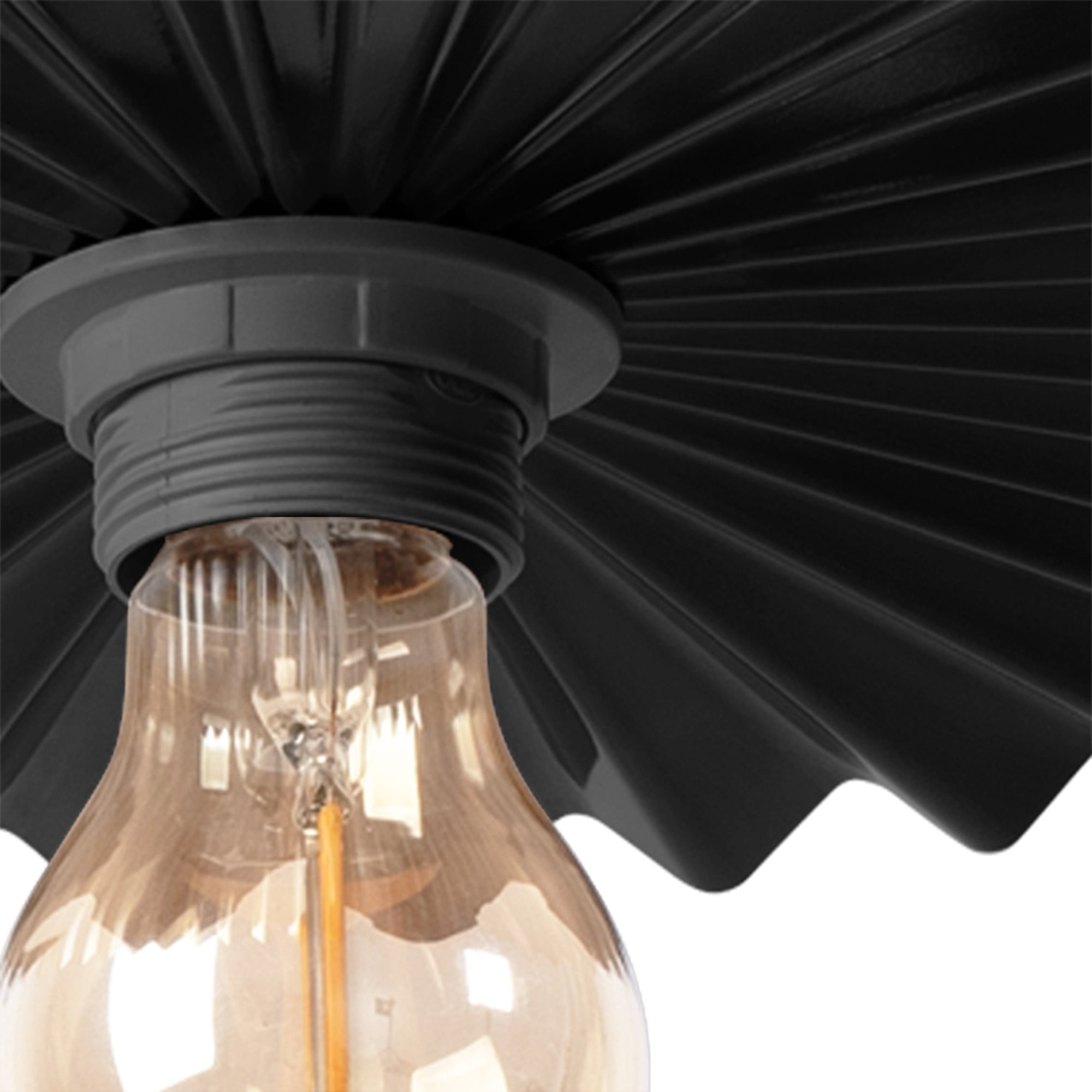 LAMPA ŚCIENNA KINKIET APP1355-1W Czarny 30 cm  6