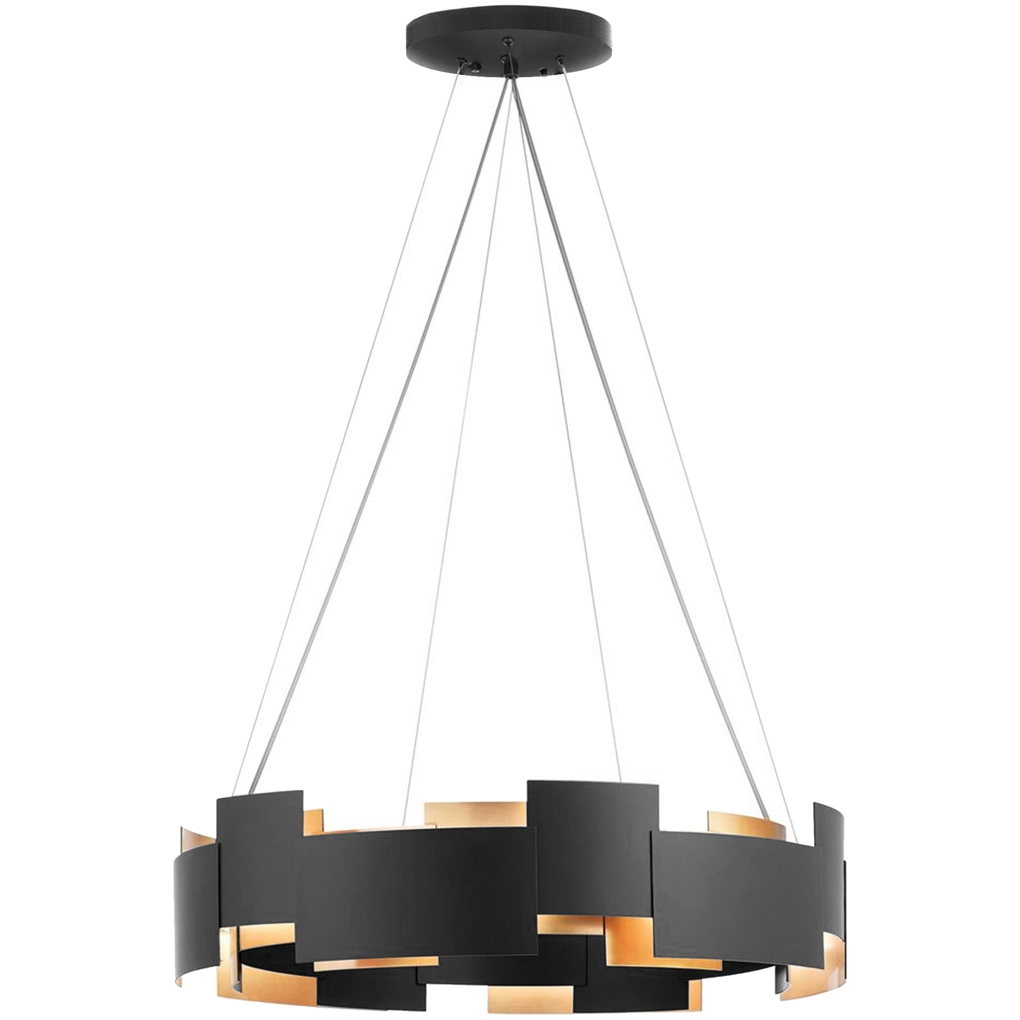 Lampa Sufitowa Wisząca Czarna APP1561-6CP  1