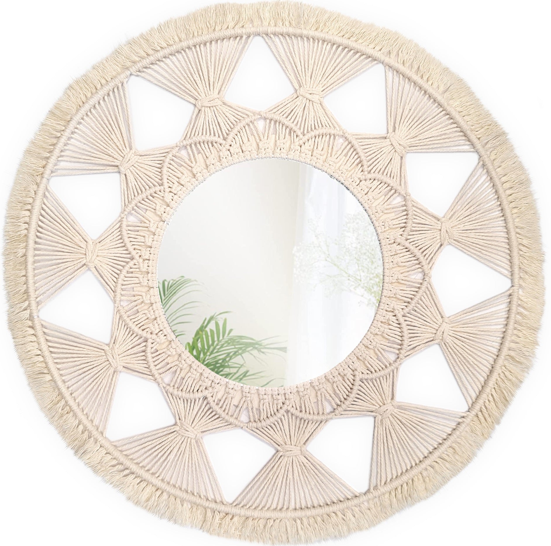 Lustro Ścienne Boho 65cm 322050  1