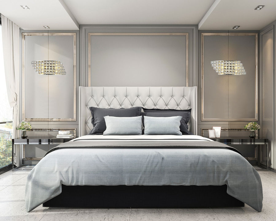 LAMPA ŚCIENNA KINKIET W STYLU GLAMOUR  APP676-1W E27