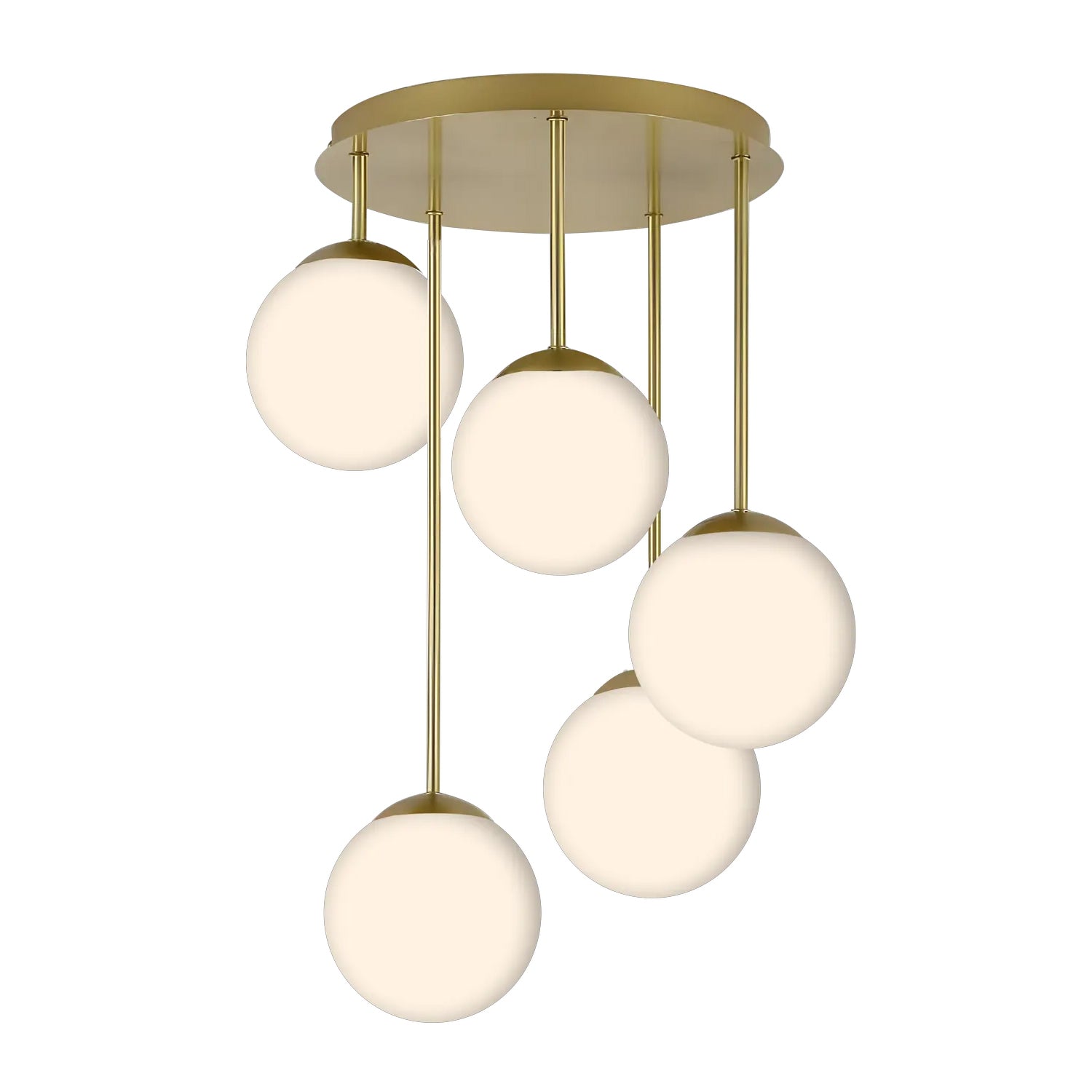 Lampa Sufitowa Wisząca APP1818-5CPR Gold  1