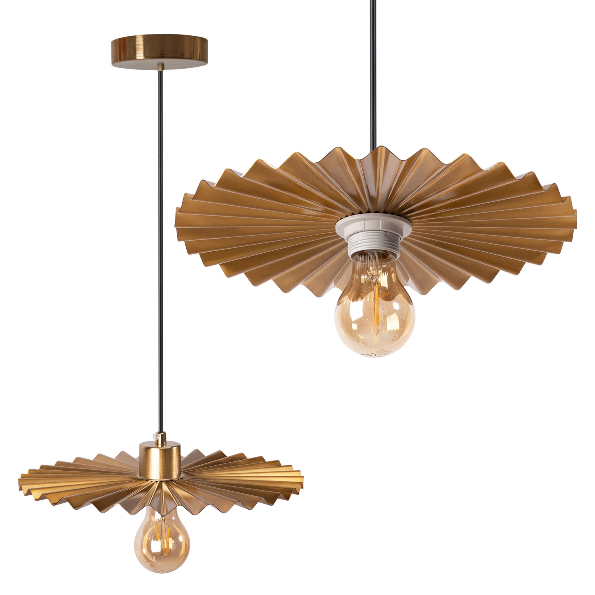 LAMPA SUFITOWA WISZĄCA APP1354 Stare Złoto 30 cm  1