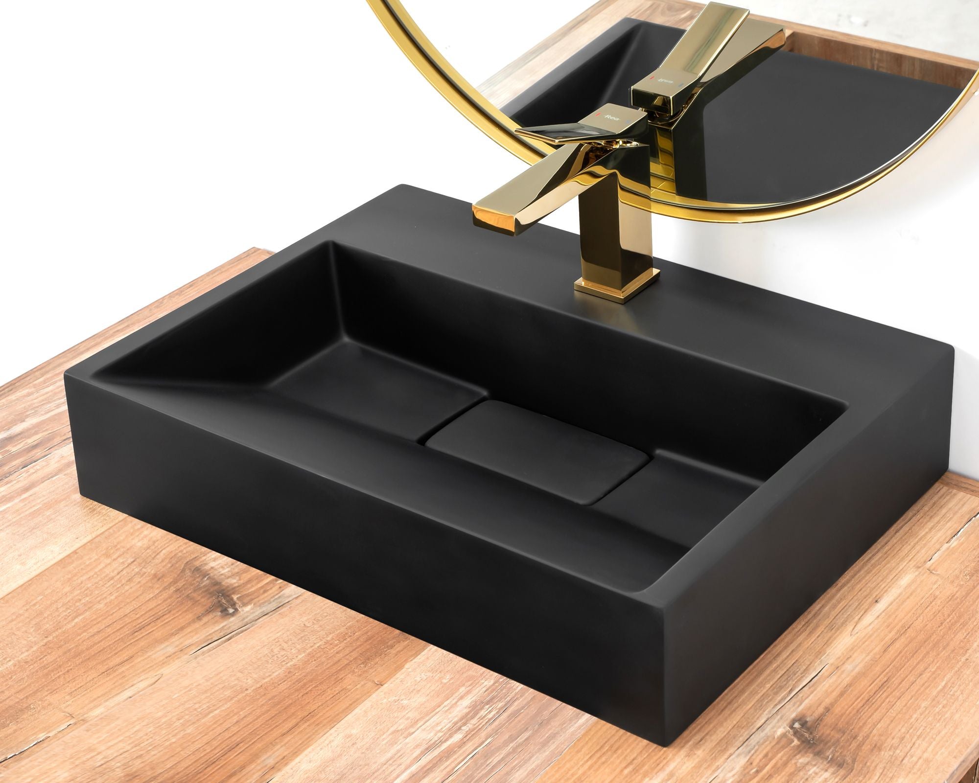 Umywalka Konglomeratowa GOYA BLACK MAT 50CM