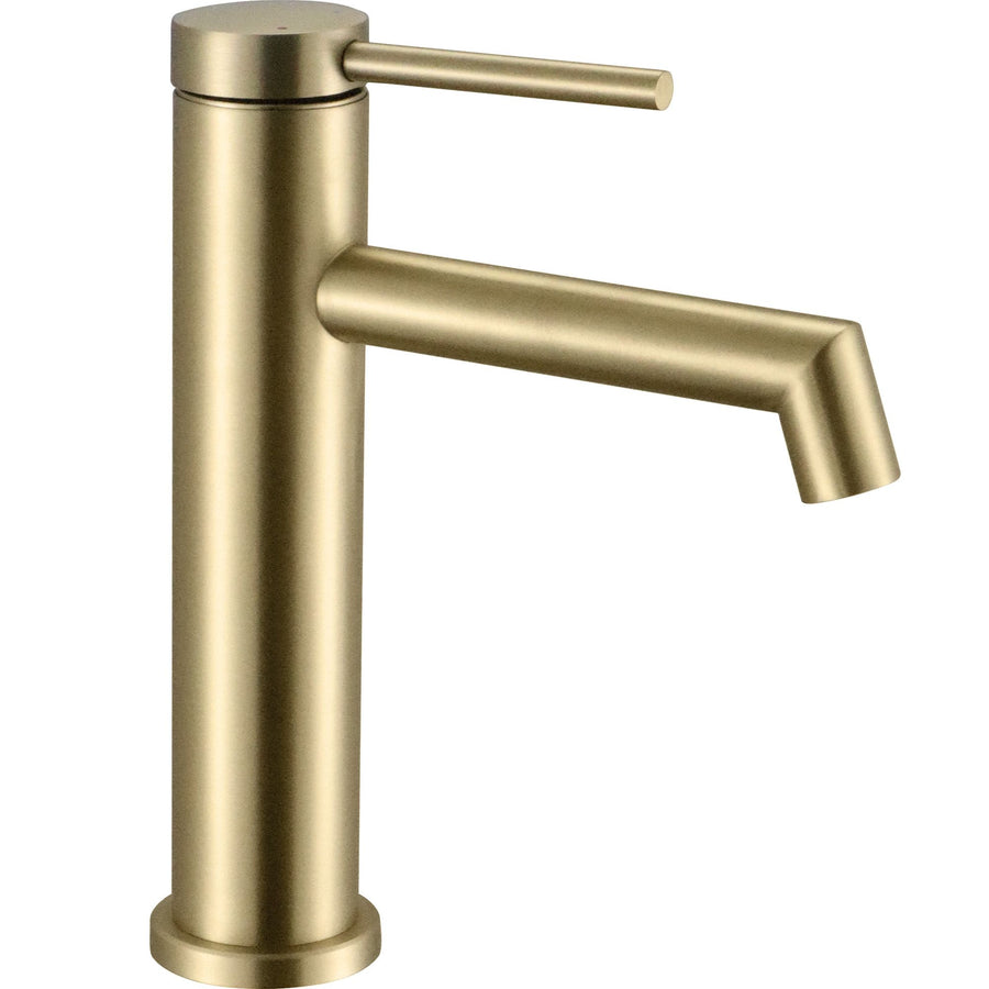 Bateria Umywalkowa Rea Foss złota szczotkowana niska gold brush