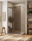 Kabina prysznicowa Walk-In Rea Flexi Brown / Chrome 100  4