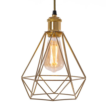 LAMPA WISZĄCA DIAMENT  392197 Jasno Złota