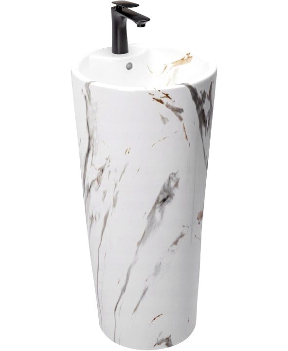 Umywalka Ceramiczna Wolnostojąca Blanka Marble Marmur