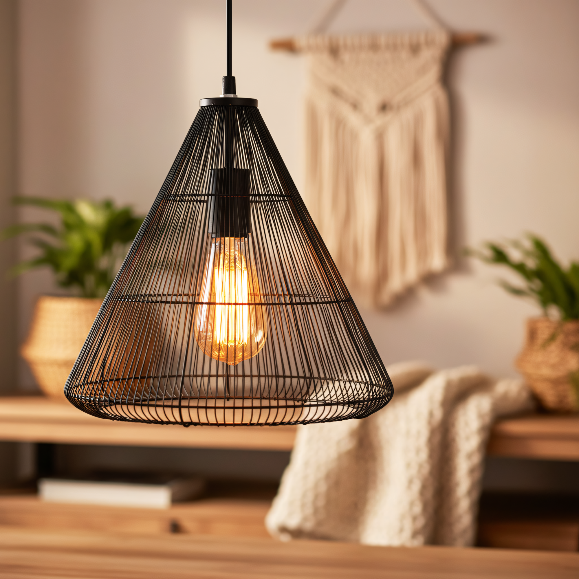 Lampa sufitowa wisząca w stylu loft LH2065  4