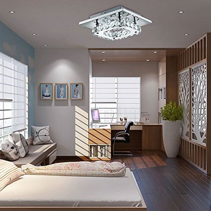 Lampa Sufitowa Kryształowa Plafon Glamour 8W APP406-C Neutralna  3