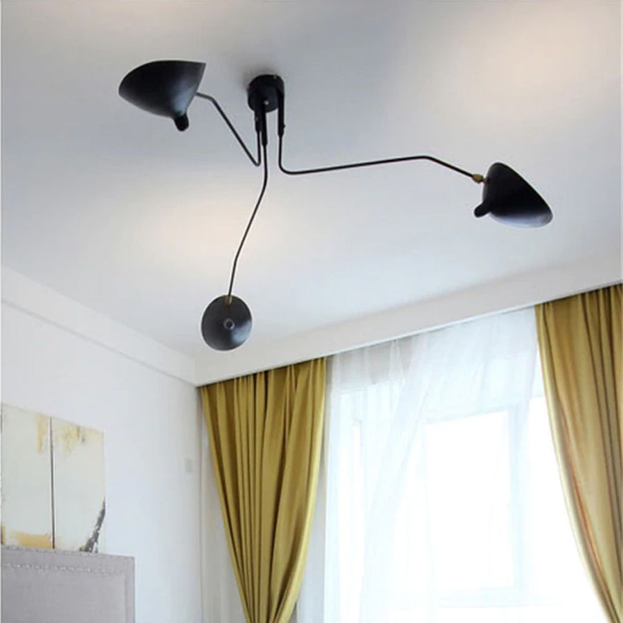 Lampa sufitowa 3 ramienna APP569-3C Czarna