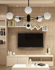 Lampa Sufitowa Wisząca Metal Industrial 6-Ramienna APP262-6C