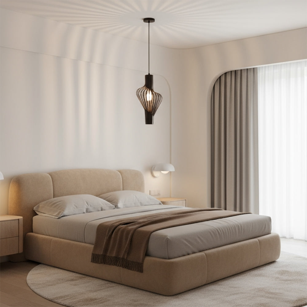 LAMPA SUFITOWA GEOMETRYCZNA APP484-1CP CZARNA  5