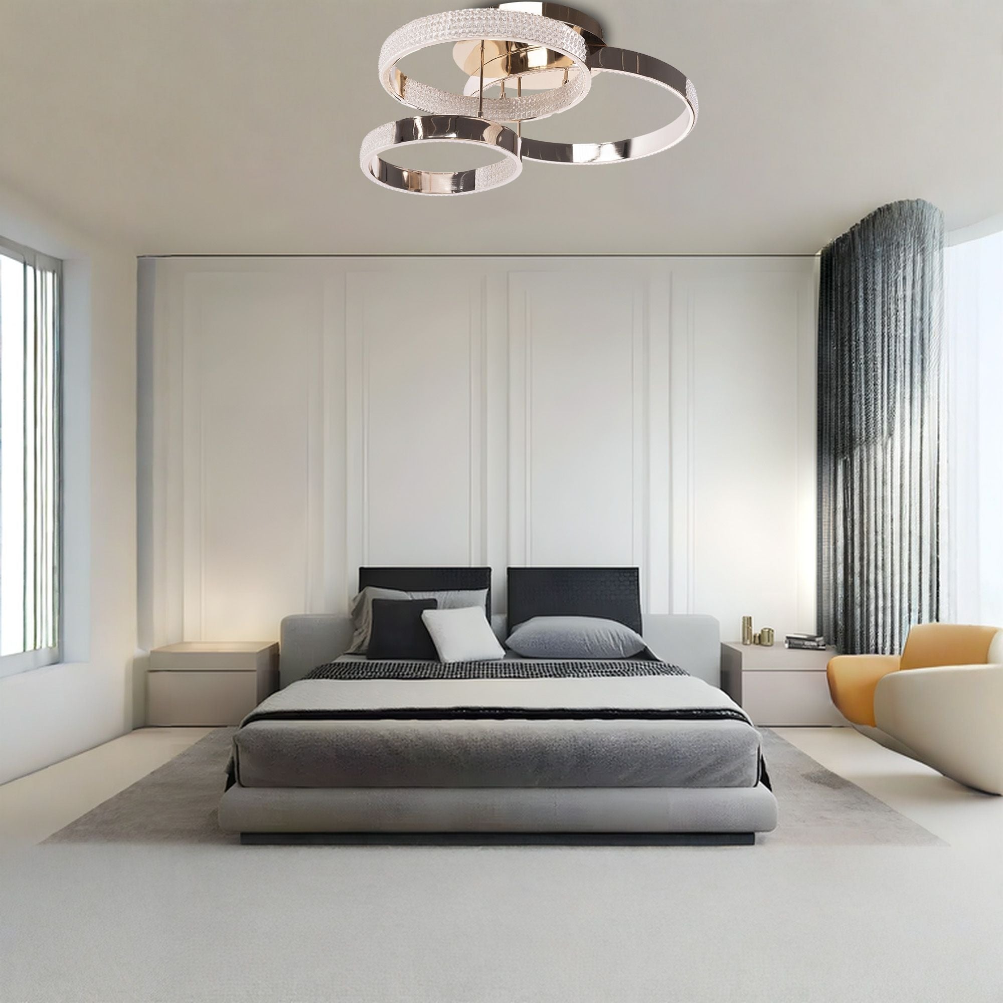 Lampa Sufitowa Nowoczesna Led G003-c Złota  8