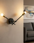 LAMPA ŚCIENNA KINKIET APP1119-2W Czarna  10