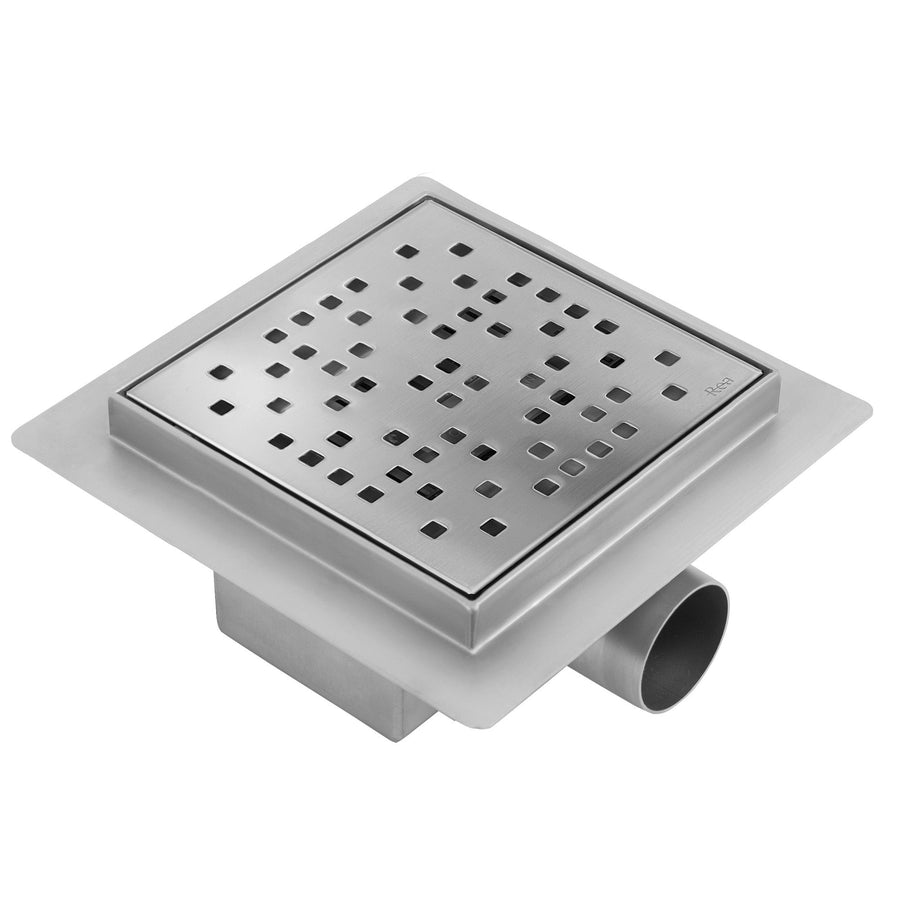 Odpływ liniowy REA DOTS STAL SZCZOTKOWANA 15x15