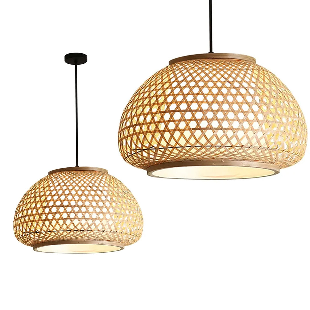 Lampa Wisząca Bambusowa APP1648-1CP  1