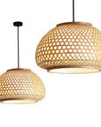 Lampa Wisząca Bambusowa APP1648-1CP  1