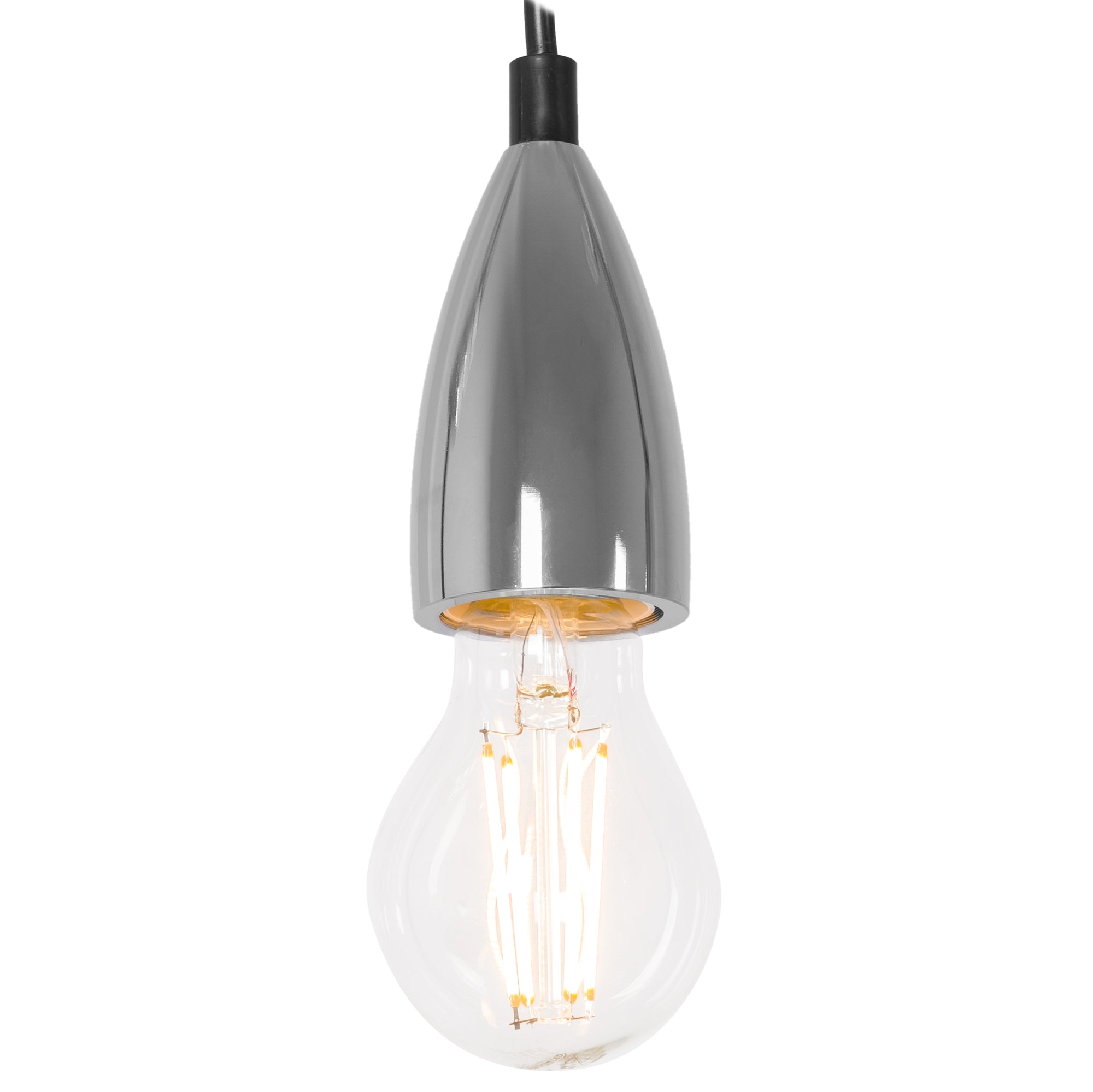 Lampa Sufitowa Wisząca Oprawka APP358-1CP Chrom  2