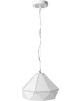 Lampa Sufitowa Wisząca Metalowa APP237-1CP Biała  8