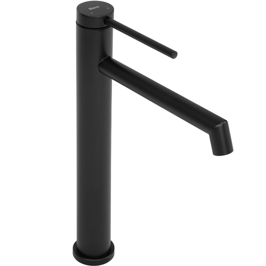 Bateria umywalkowa Rea Foss czarna wysoka black matt