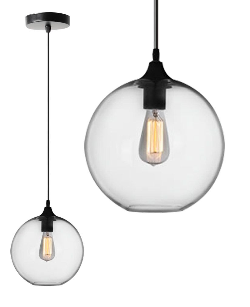Lampa Sufitowa Wisząca Szklana APP311-1CP Loft