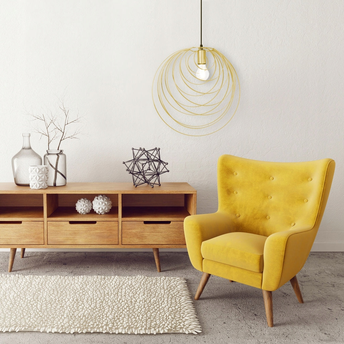 LAMPA SUFITOWA GEOMETRYCZNA APP428-1CP Złota  3