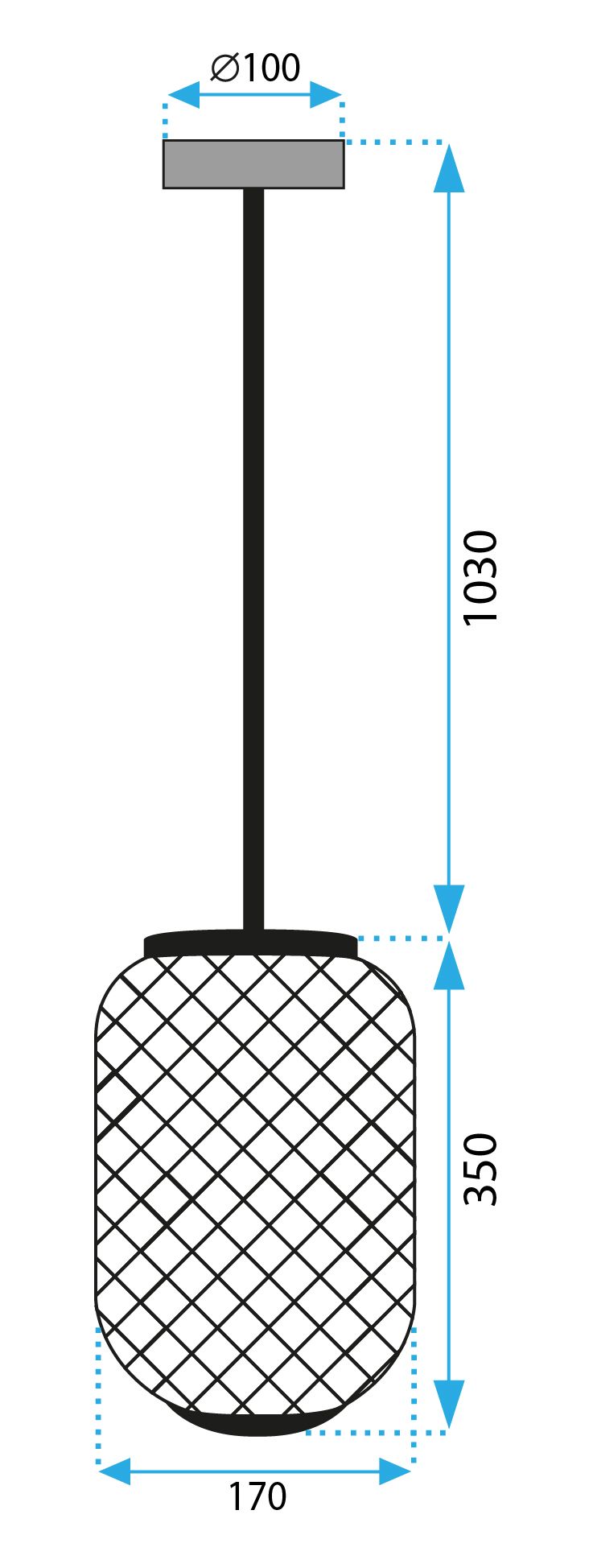 Lampa Wisząca Boho APP1424-1CP