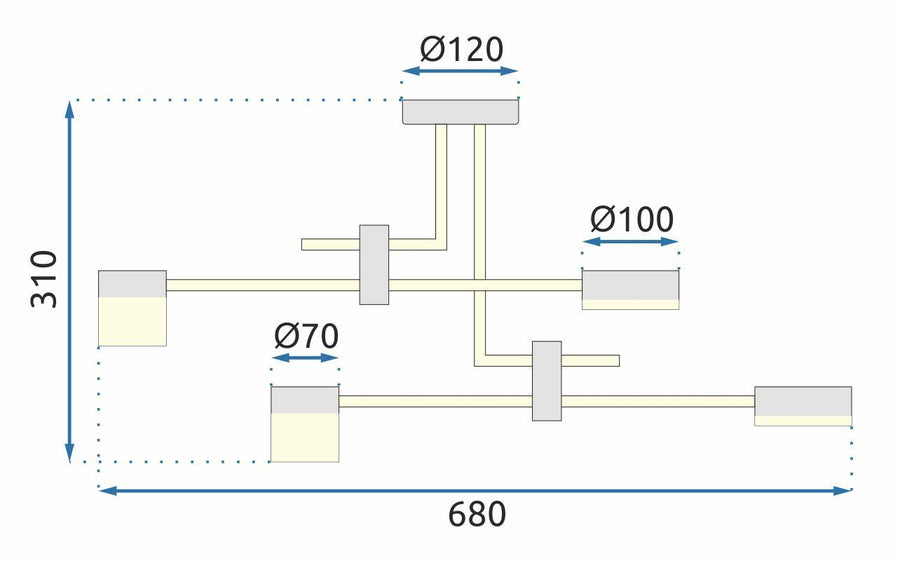 Lampa wisząca Led APP1001-4C