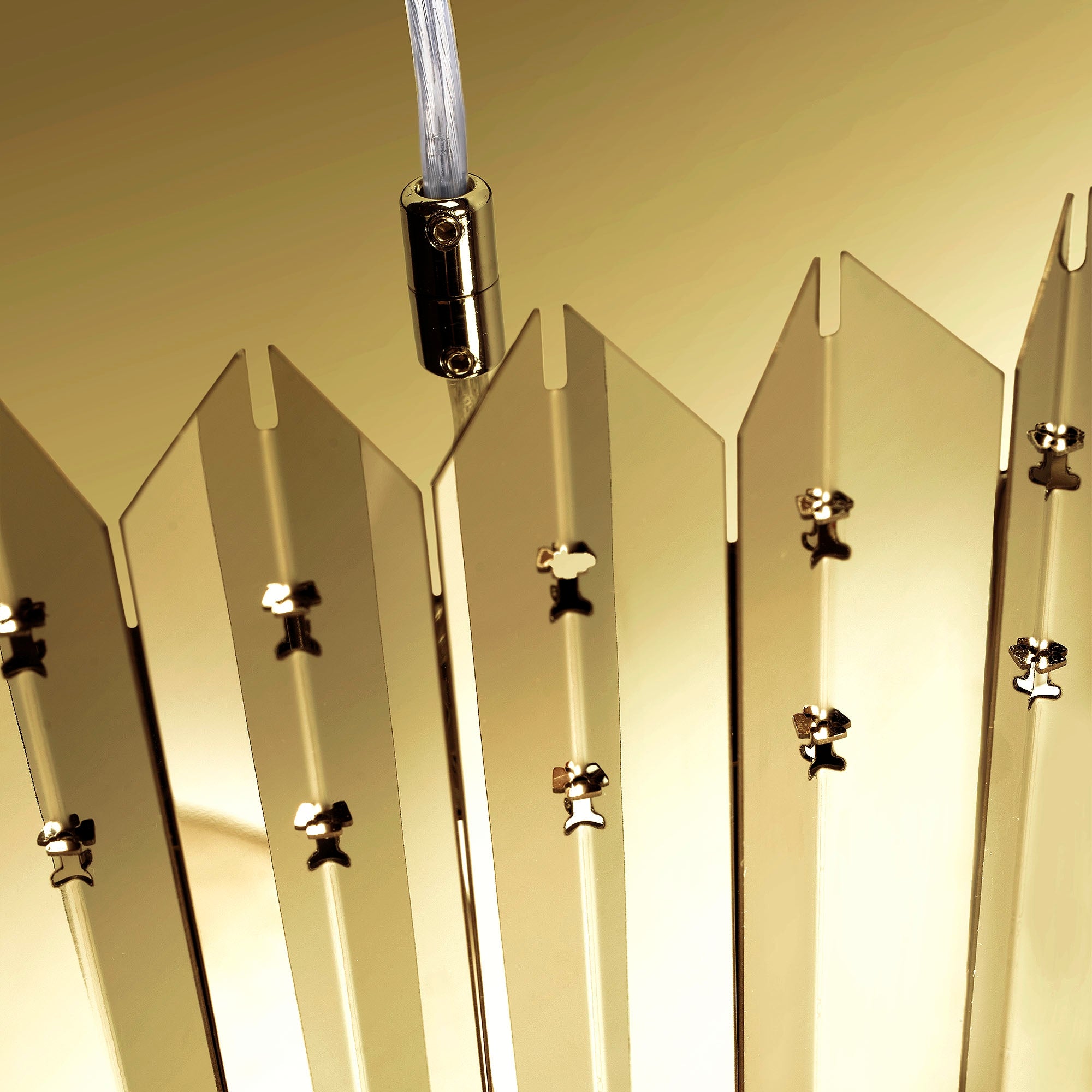 Lampa Wisząca Metalowa APP1764-8CP Gold  4