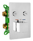 Zestaw Prysznicowy Podtynkowy FENIX DAVIS CHROM z termostatem + BOX
