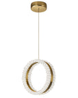 Lampa Sufitowa Wisząca Led Lhj098-cp Złota  7