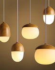 Lampa Sufitowa Wisząca Orzeszek Metal Wood Boho APP952-1CP  4