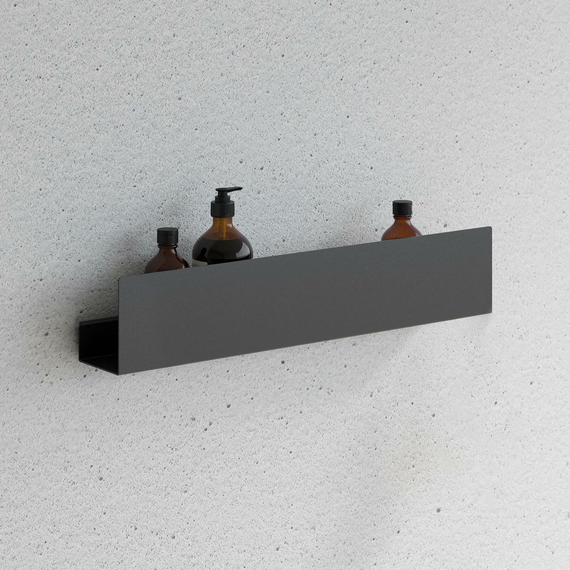 Półka łazienkowa prysznicowa SF04 60cm czarny mat