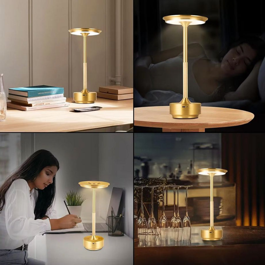 Lampka nocna APP1372-T Złota szczotkowana