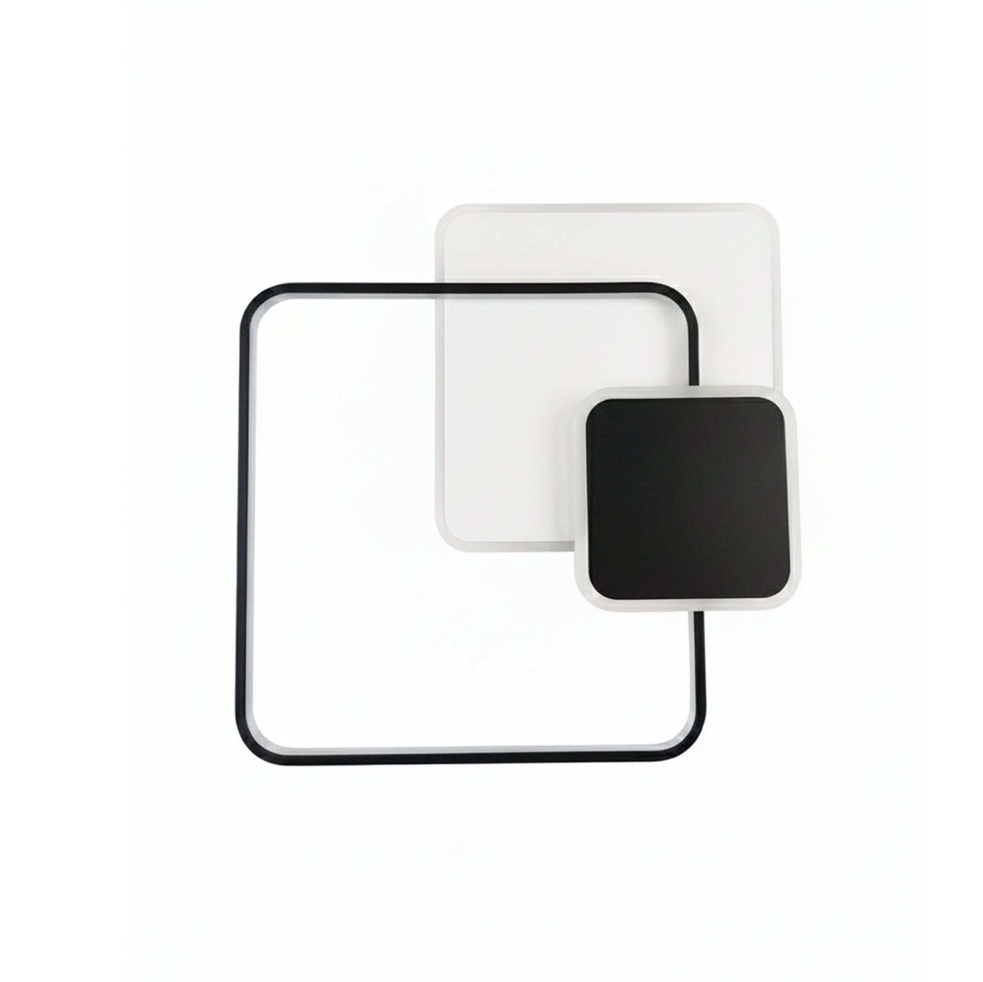 Lampa sufitowa APP1712-C plafon LED Czarna + pilot  4