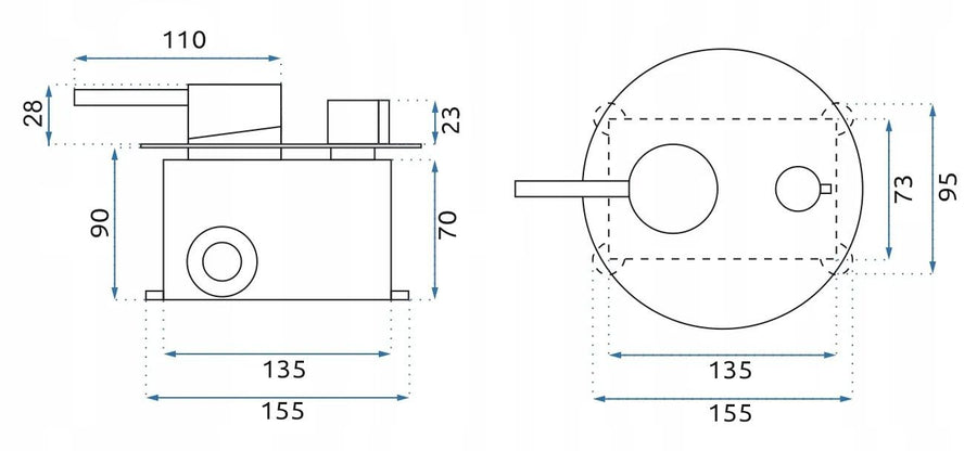 Bateria wannowa podtynkowa Rea Lungo chrom + Box