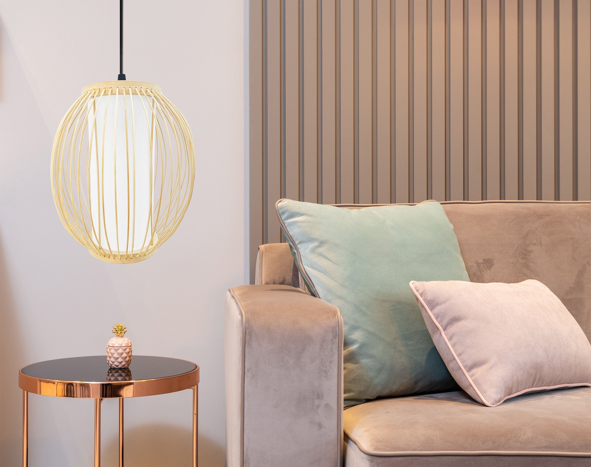 Lampa Wisząca Bambusowa APP1634-1CP  7